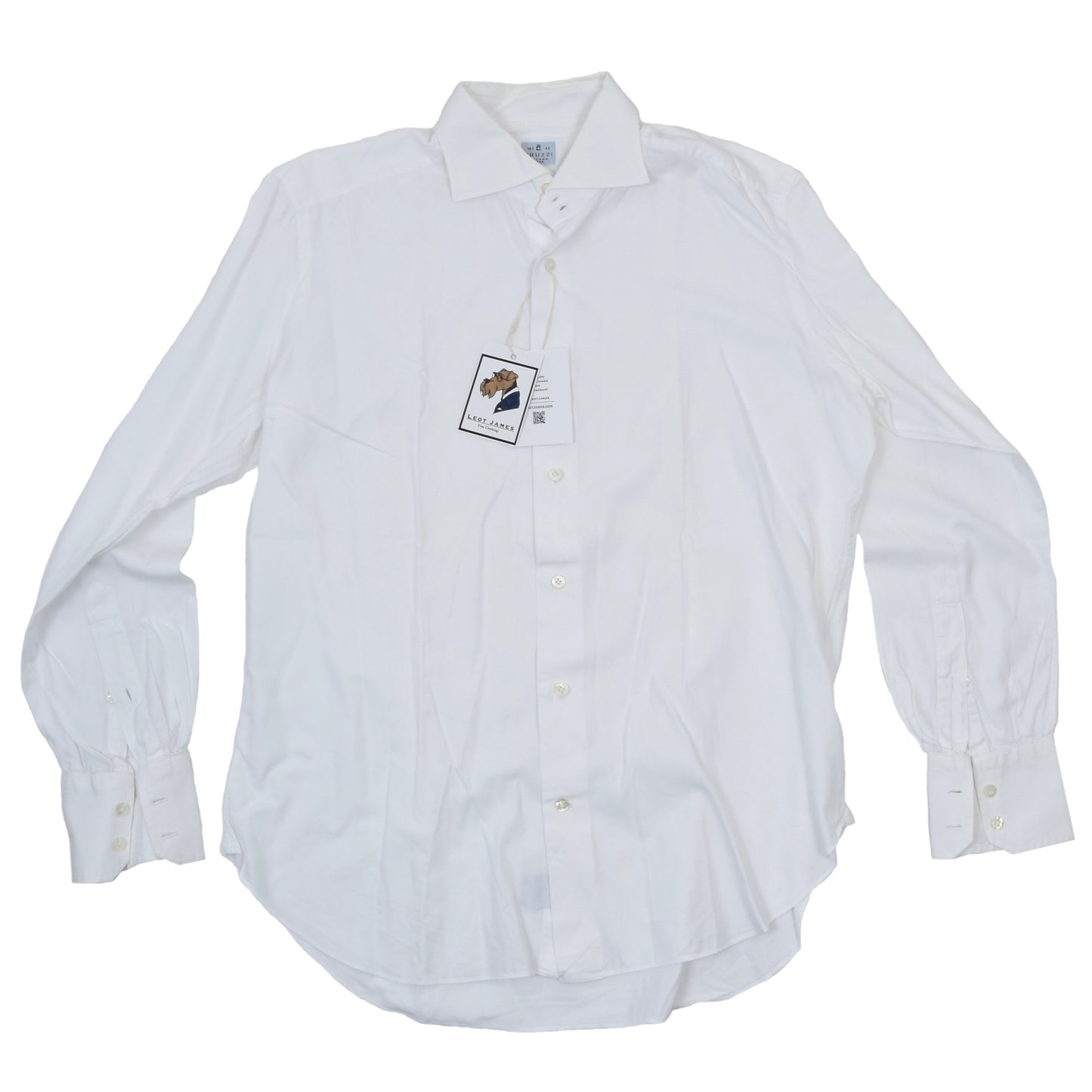 2x Truzzi Milano Shirts Size 42 - White