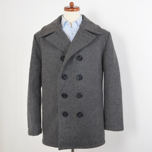 Schott USN 740N Pea Coat Größe 40 - Oxford Grey