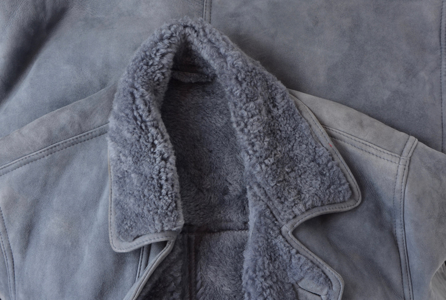 Shearling Coat Size 58 - Blue-Grey