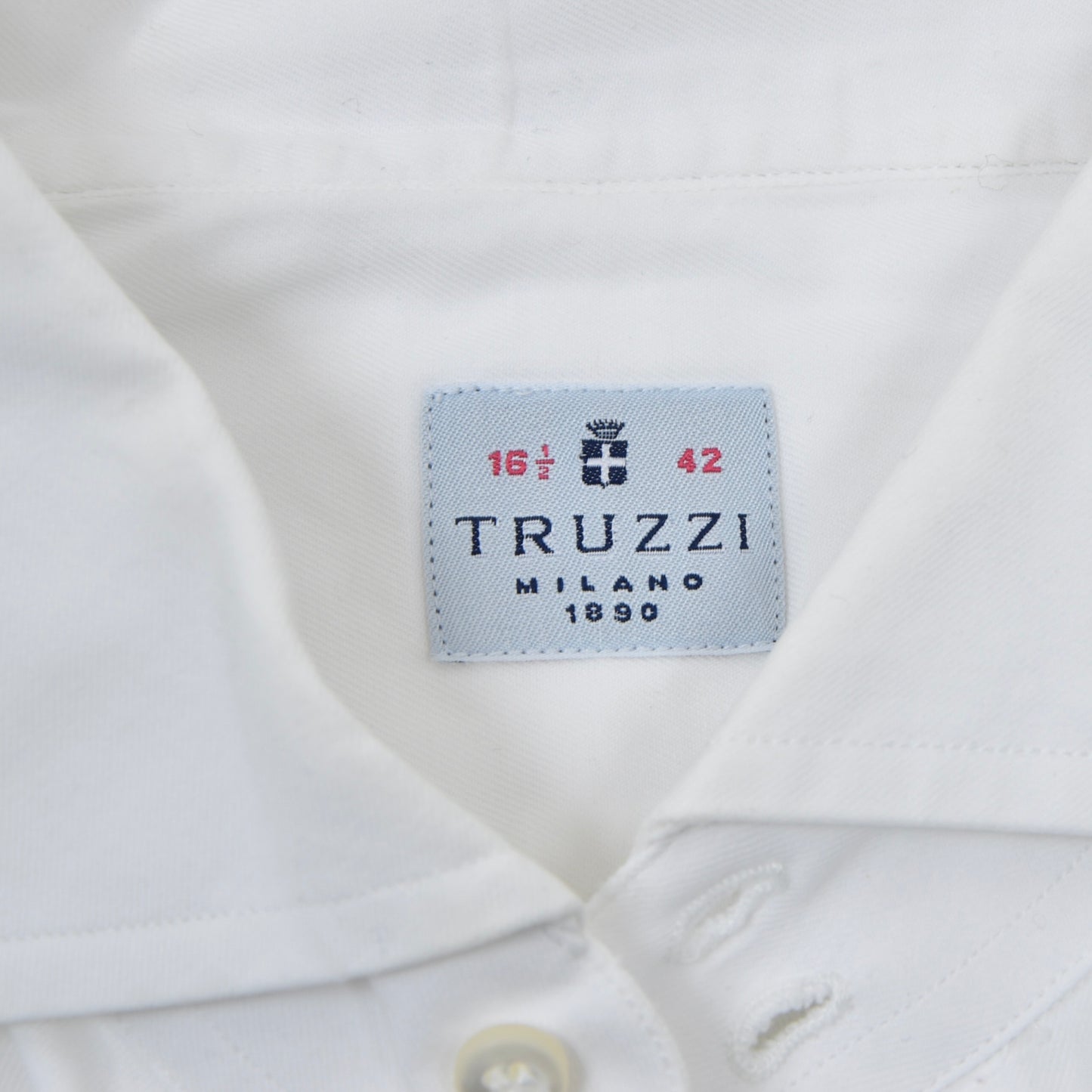 2x Truzzi Milano Shirts Size 42 - White