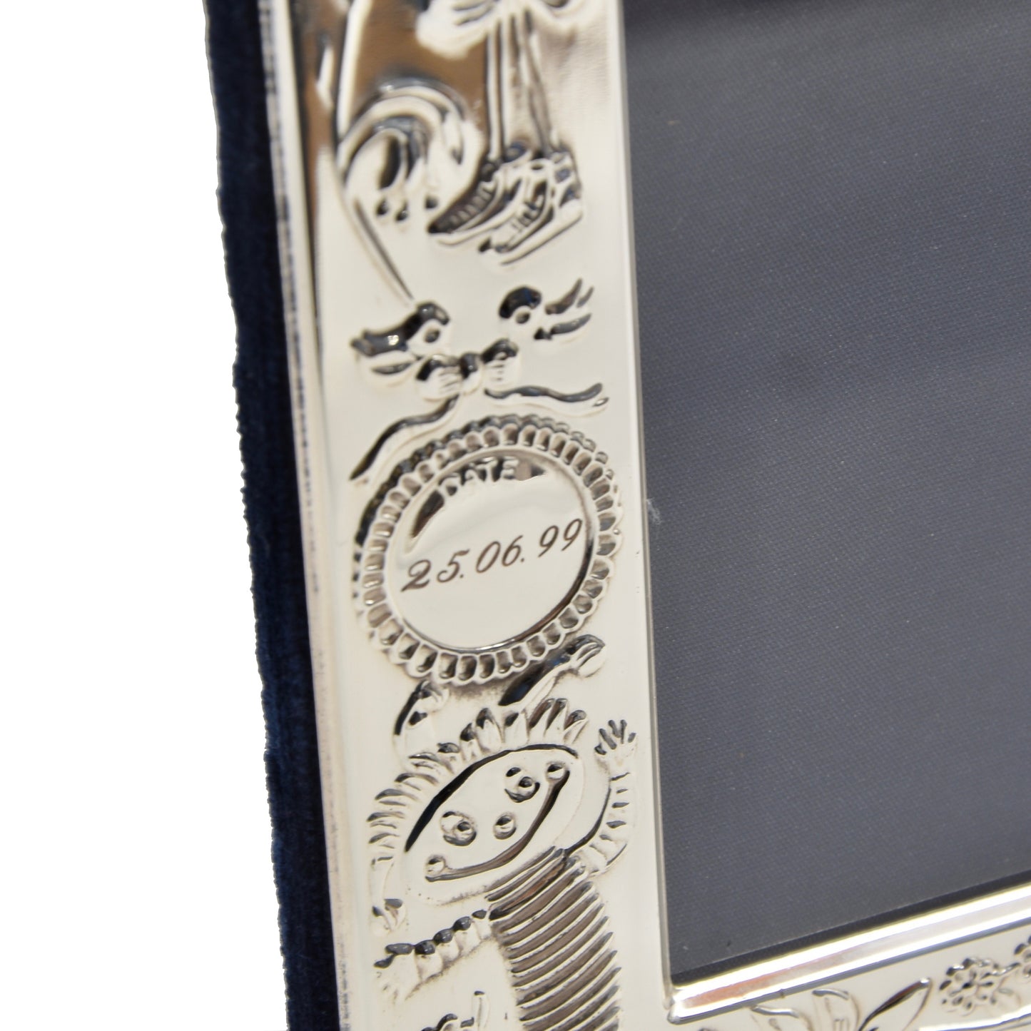 Carr Sheffield .925 Sterling Silver Baby-Themed Photo Frame