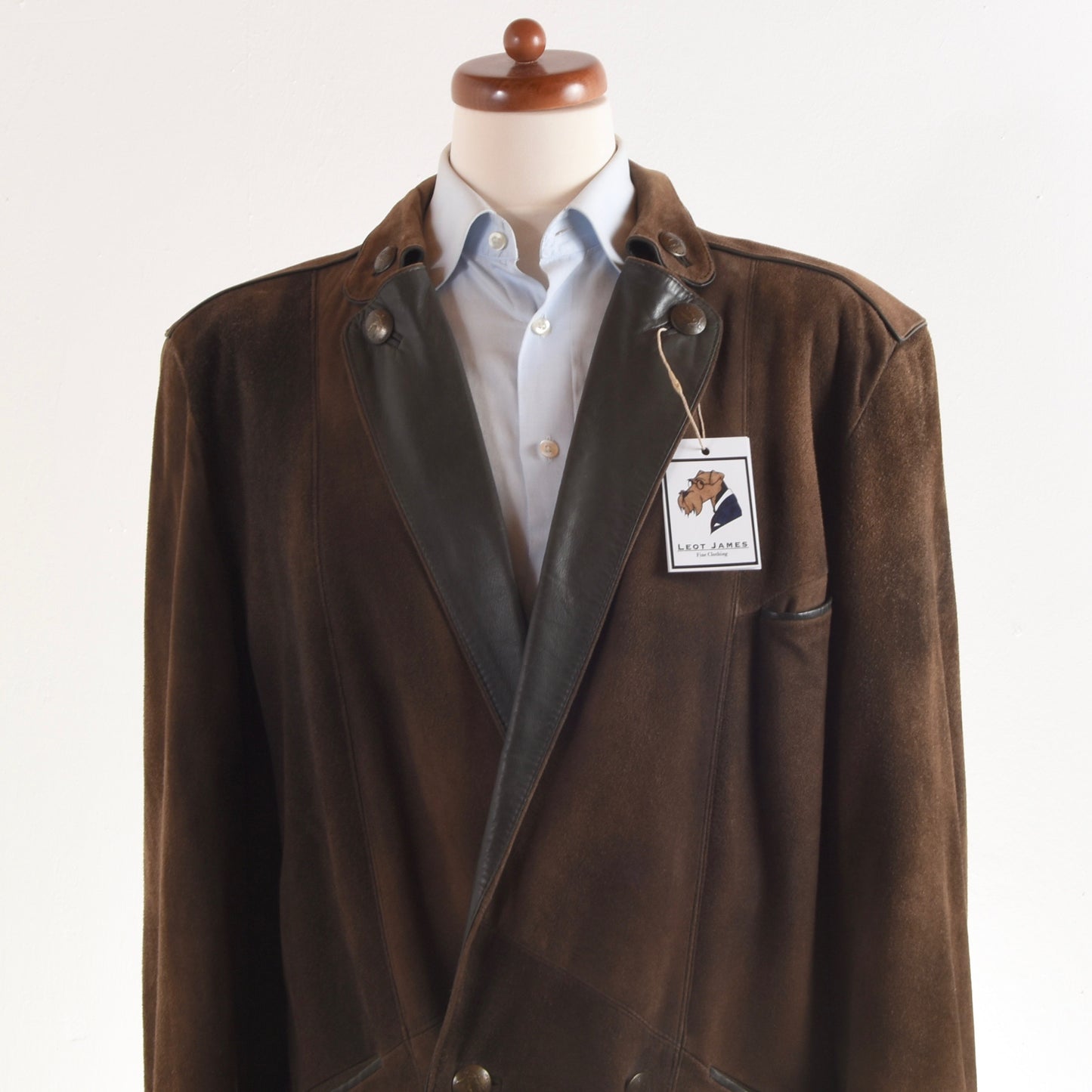 Daniel R München Leather Janker/Jacket Size 52 - Brown