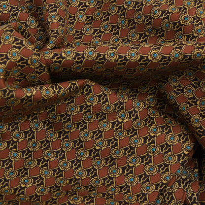 Anonymous Silk Dress Scarf - Copper Orange Print