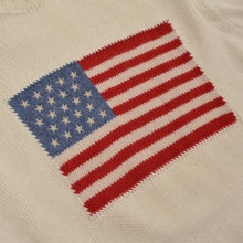 Laden Sie das Bild in den Galerie-Viewer, Polo Ralph Lauren Wool Flag Pullover Größe XL - Creme