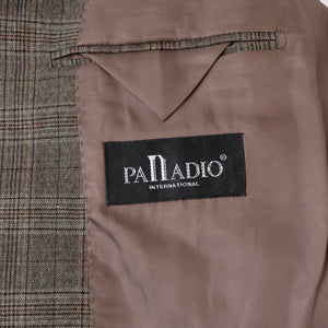 Palladio Super 100s Anzug Größe 54 - Braun kariert
