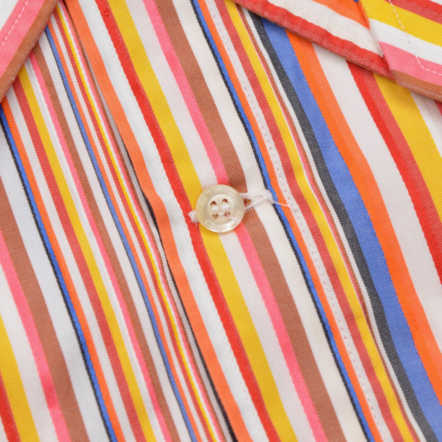 Etro Milano Hemd Größe 40 - Regenbogenstreifen