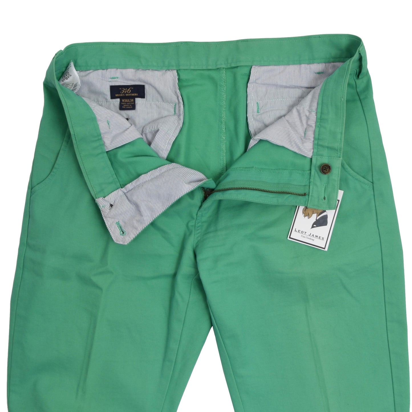 Brooks Brothers Chinos Size W34 L34 - Green