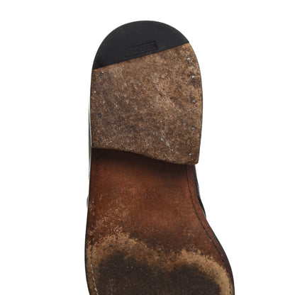 Ludwig Reiter Plain Toe Blucher Shoes Size 6.5 - Black