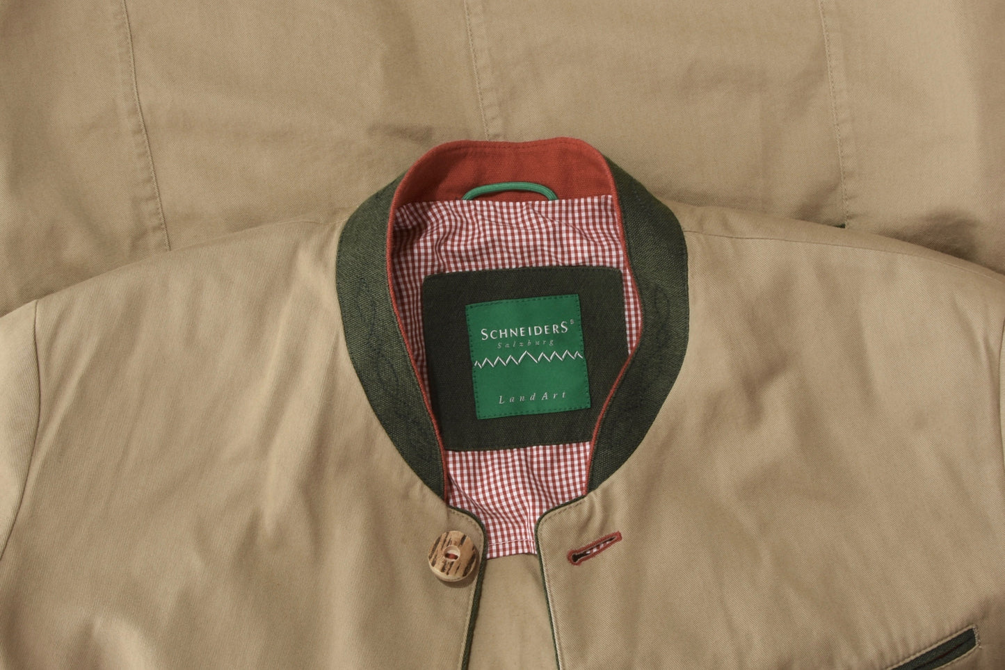 Schneiders Salzburg Cotton Janker/Jacket Size 50 - Beige