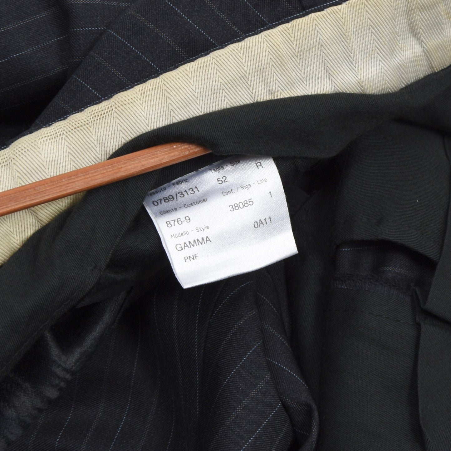 Brioni Super 160s Wool Suit Size 52 - Charcoal Stripe