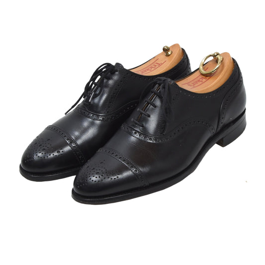 Tricker's Brogue Oxford Shoes Size 6.5 - Black