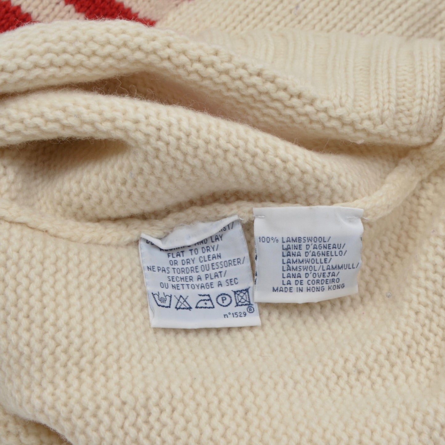 Polo Ralph Lauren Wool Flag Sweater Size XL  - Cream