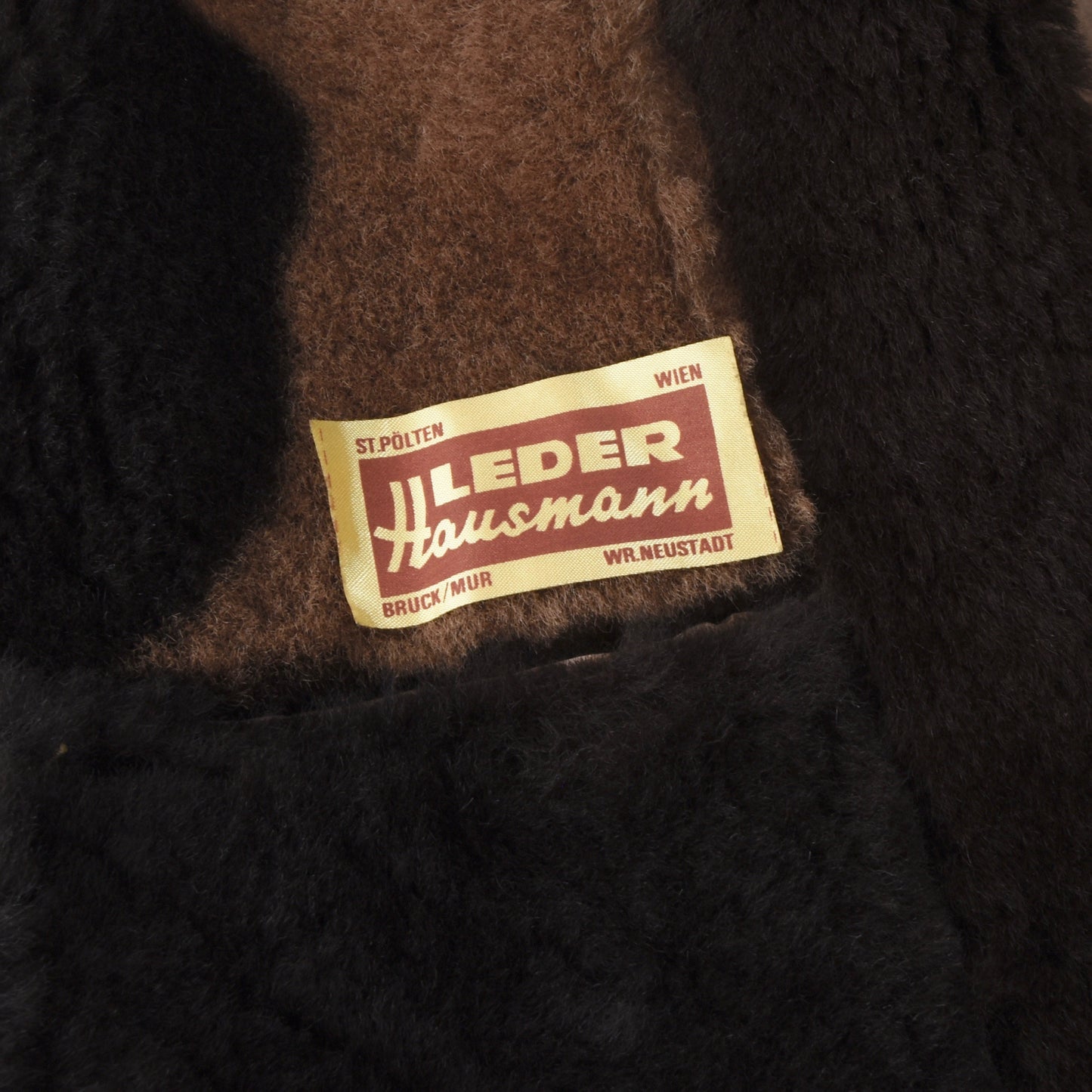 Hausmann Leder Shearling Vest/Gilet Size 46 - Brown/Tan
