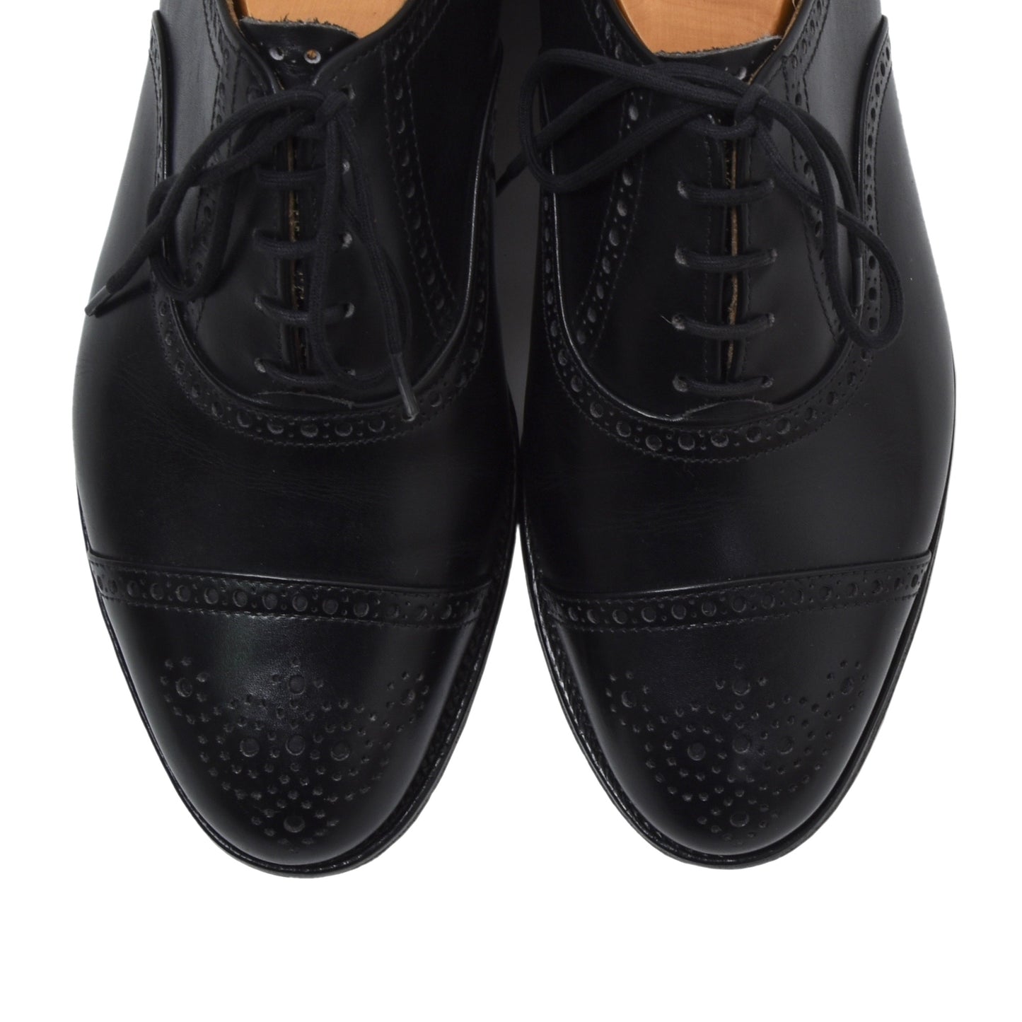 Tricker's Brogue Oxford Schuhe Größe 6,5 - Schwarz