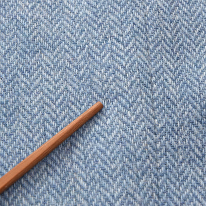 Per L'Uomo Wien Tweed Jacke Größe 106 - Himmelblau Fischgrat