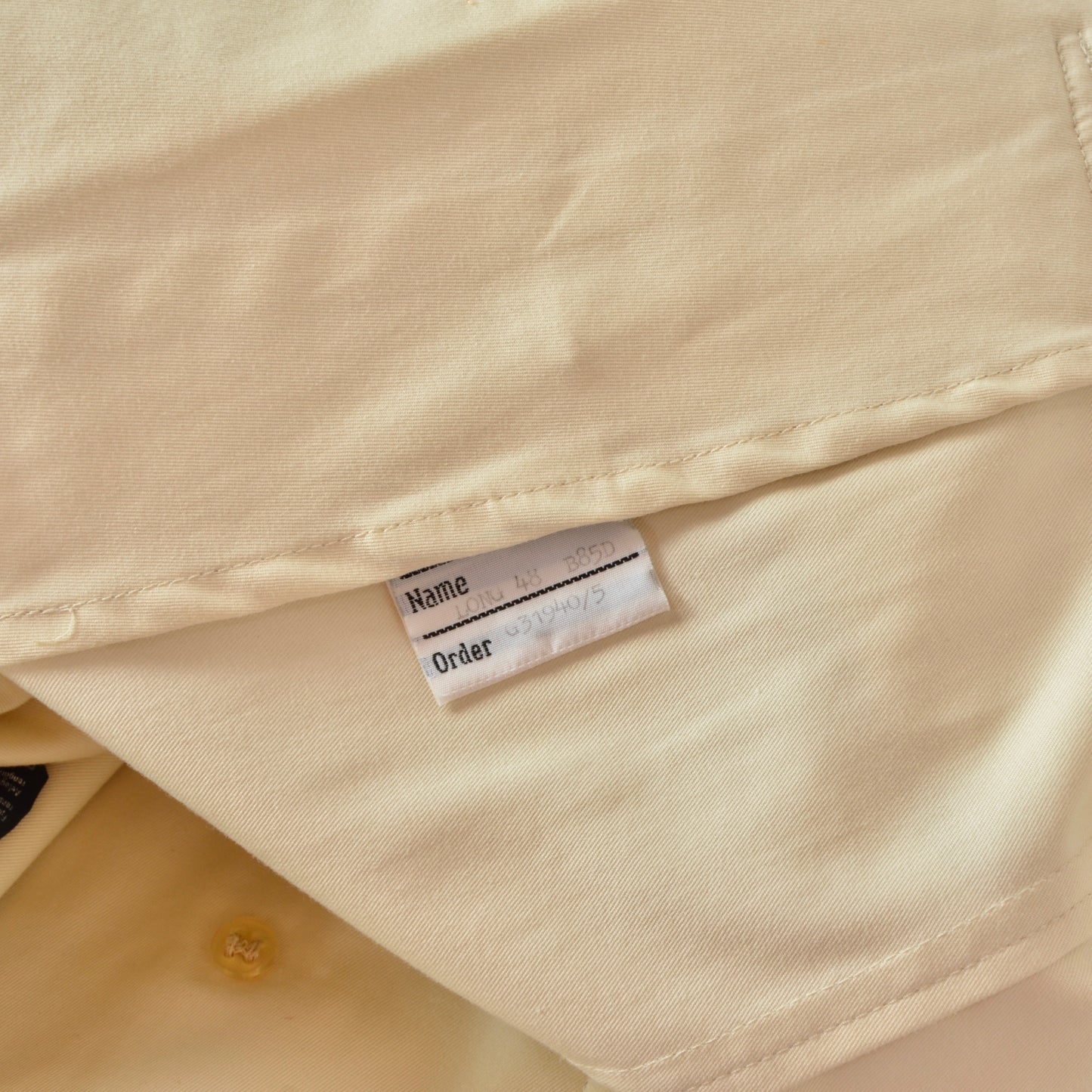 Jahrgang Burberry Mac Mantel Größe 48 lang - Creme