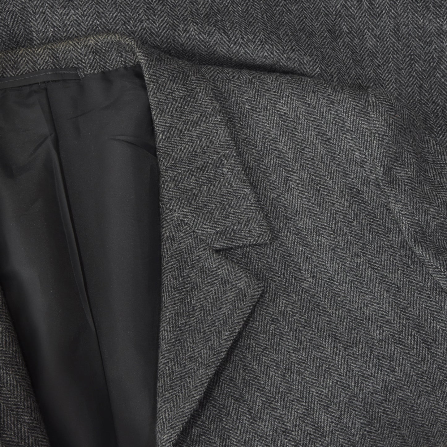 Bespoke Scabal Wool Tweed Overcoat - Grey