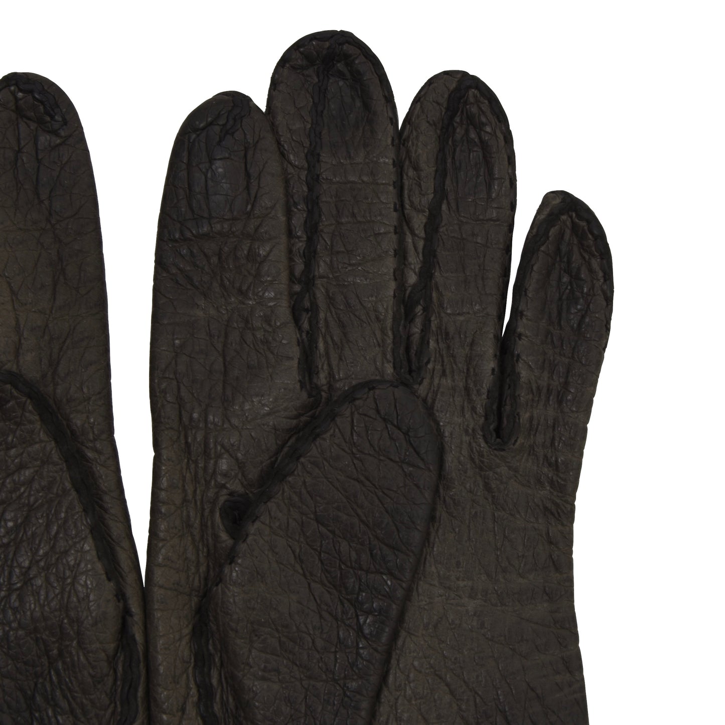 Ungefütterte Peccary-Handschuhe - Dunkelgrau