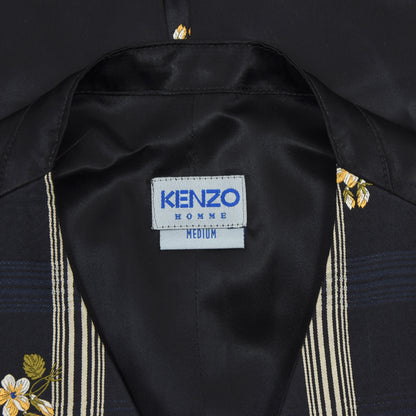 Vintage Kenzo Homme Seide Weste/Weste Größe Medium - schwarz