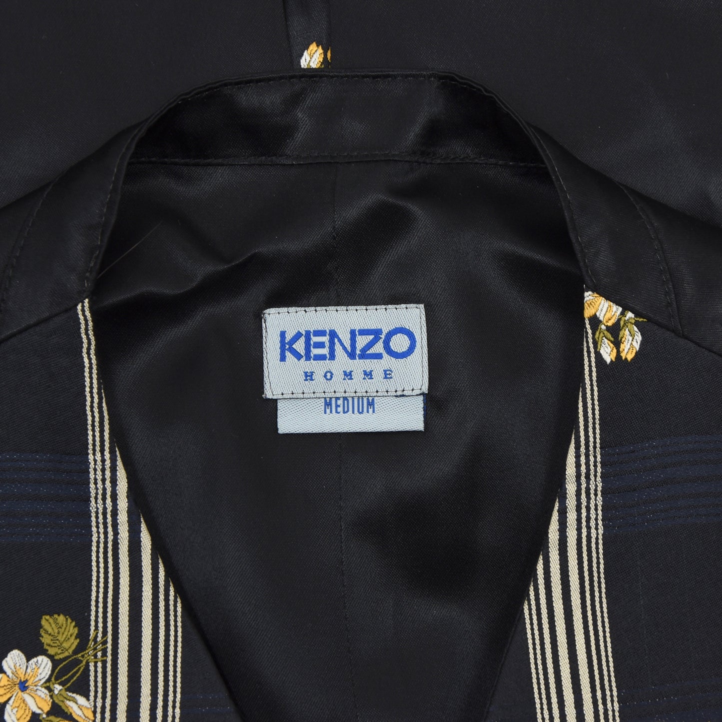 Vintage Kenzo Homme Seide Weste/Weste Größe Medium - schwarz