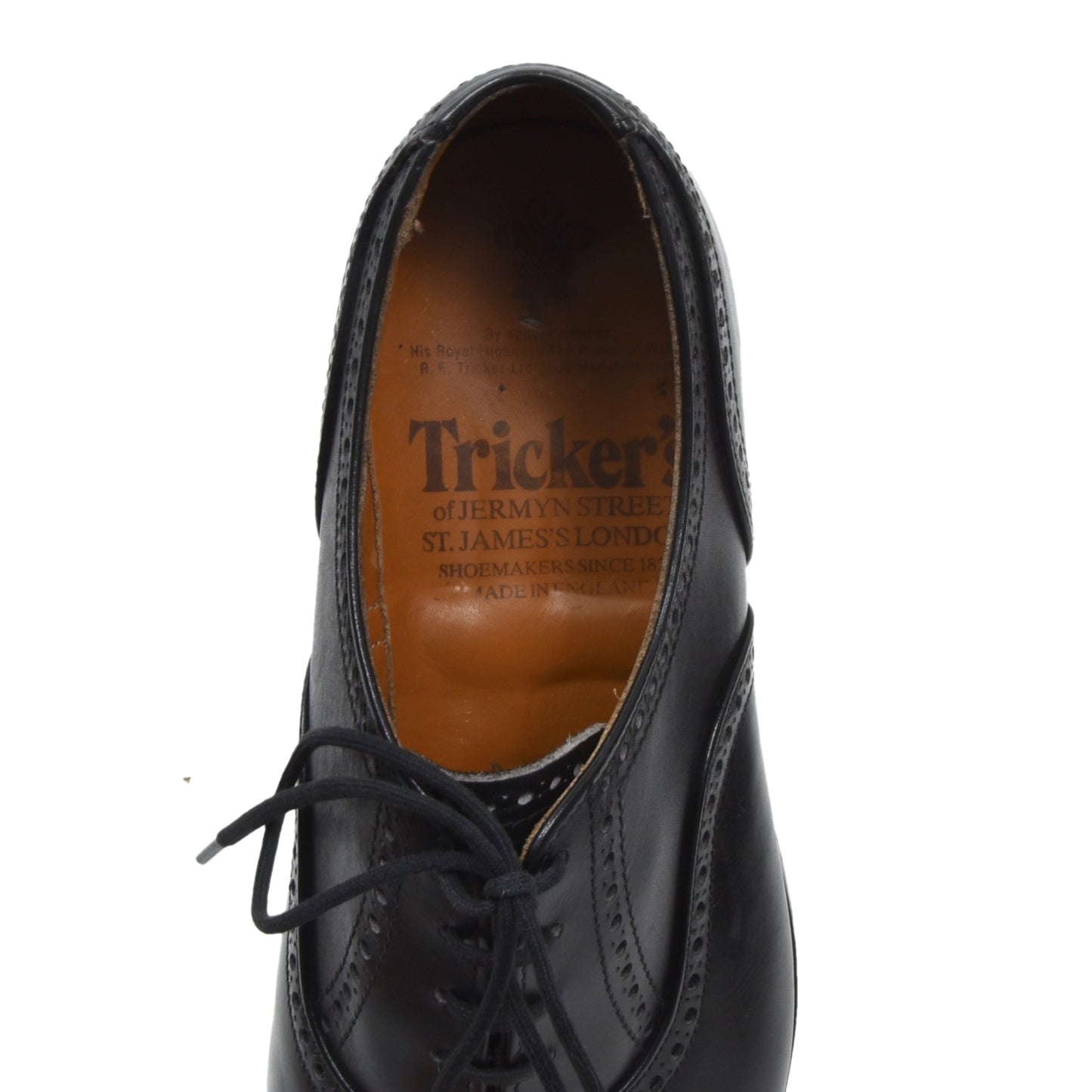 Tricker's Brogue Oxford Schuhe Größe 6,5 - Schwarz