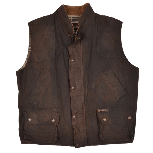 Driza Bone Waxed Vest/Gilet Size L - Brown