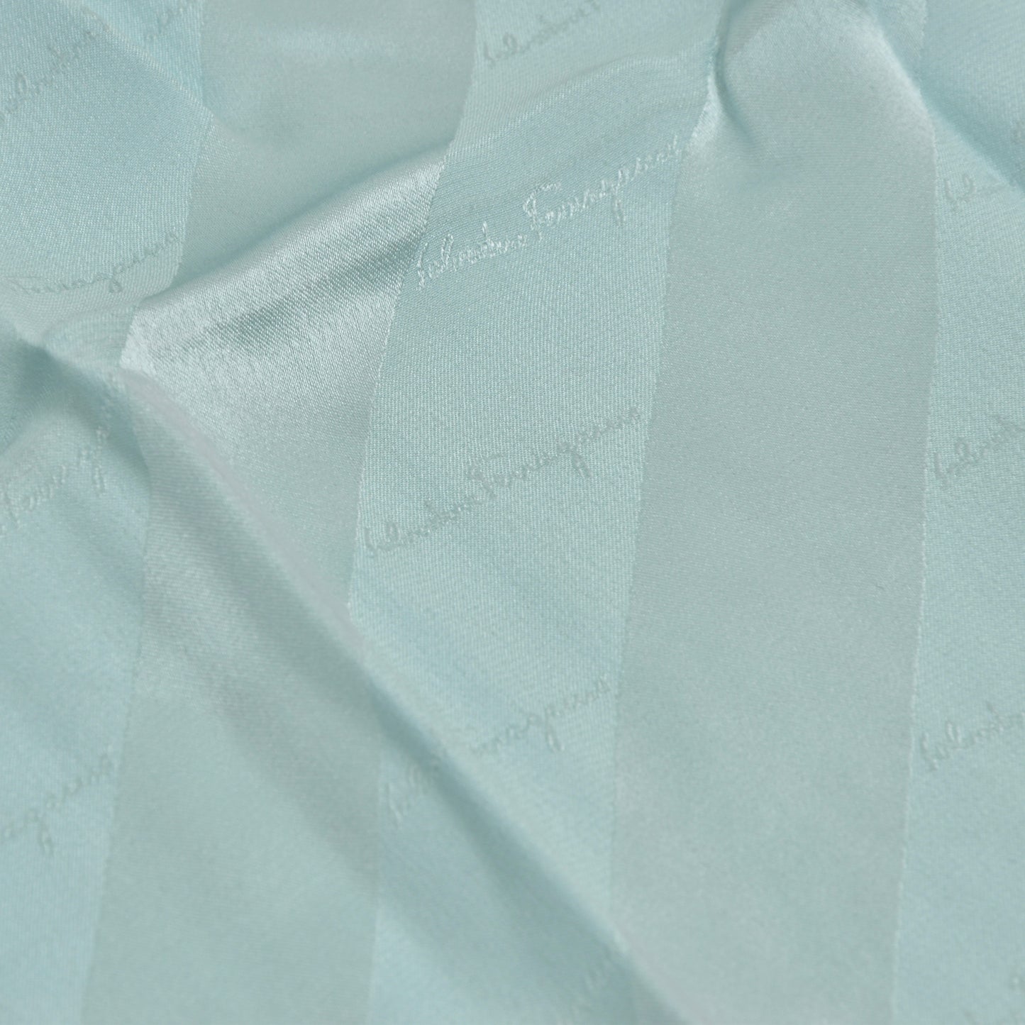 NOS Salvatore Ferragamo Silk Scarf - Aquamarine