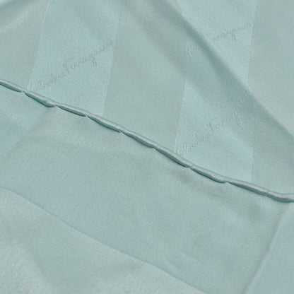 NOS Salvatore Ferragamo Silk Scarf - Aquamarine