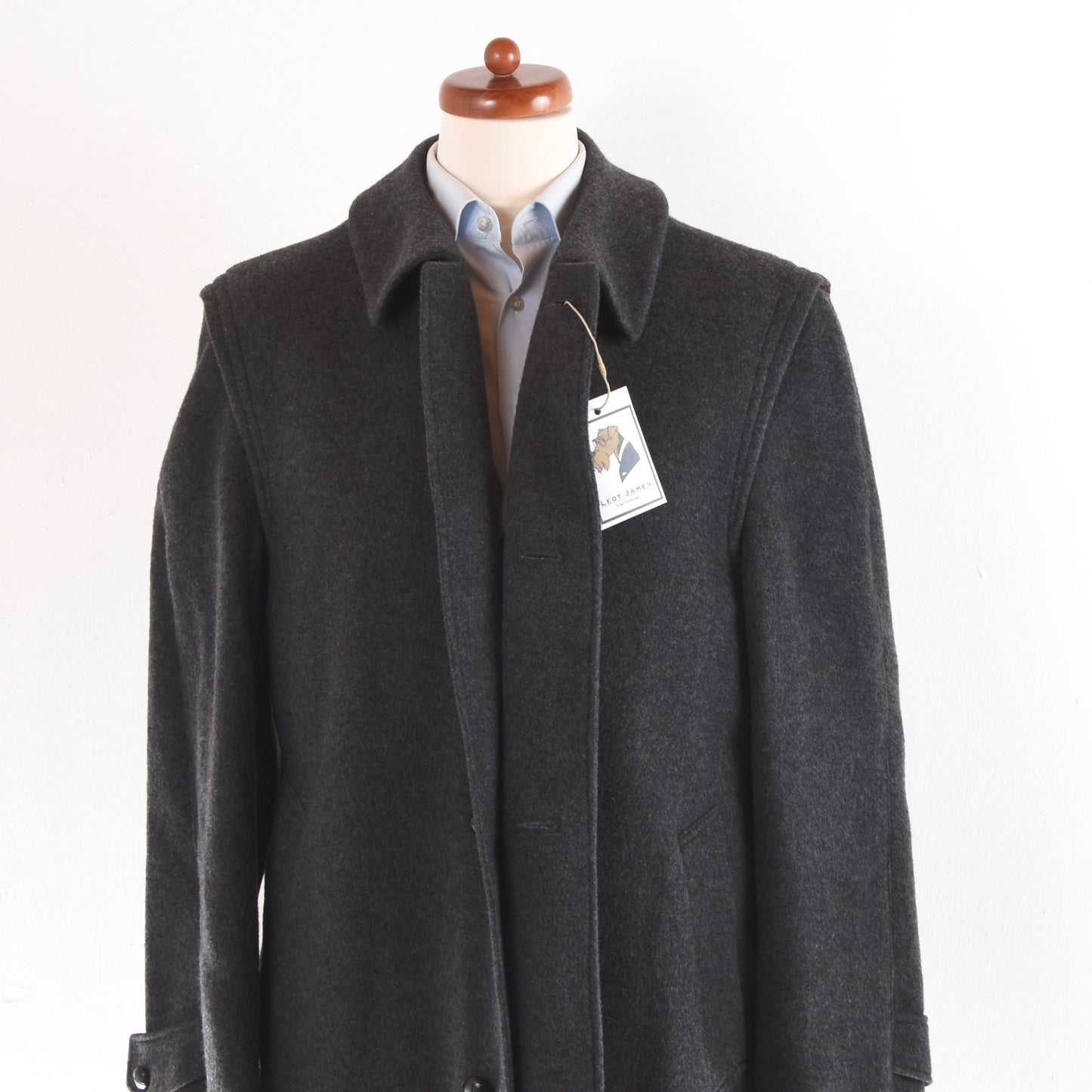 Salko Wool/Cashmere Lodenmantel/Overcoat Size 52 - Grey