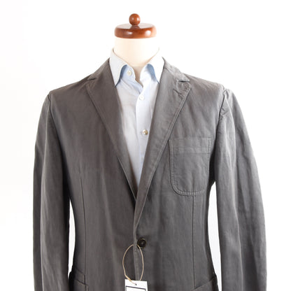 Z Zegna Cotton/Linen Jacket Size 50 L - Grey