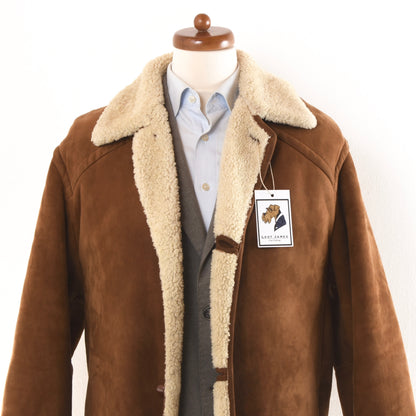 Original Shearling Spagnolo Coat Size 50 - Tobacco Brown