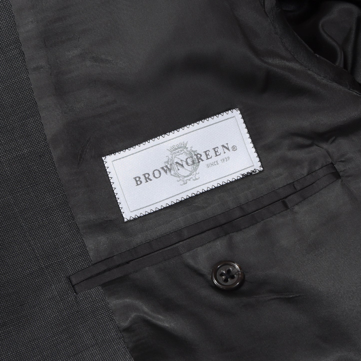 Neu mit Etikett Browngreen x Corneliani Leinen/Wolle/Seide Jacke Größe 50 – Grau