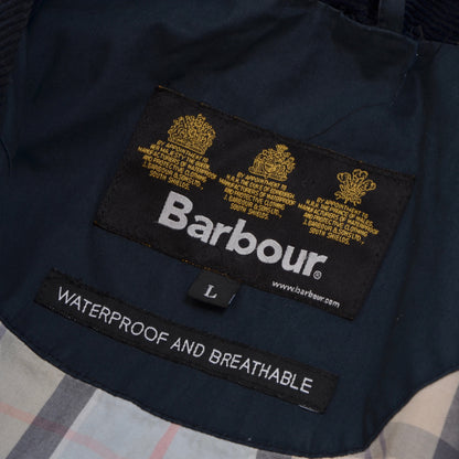 Barbour Beaufort gewachste Jacke Größe L - Blau
