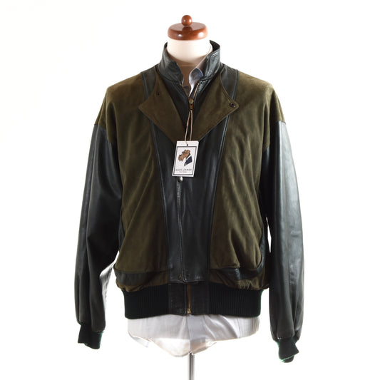 Sulka NYC Lederjacke Größe 52 - Grün