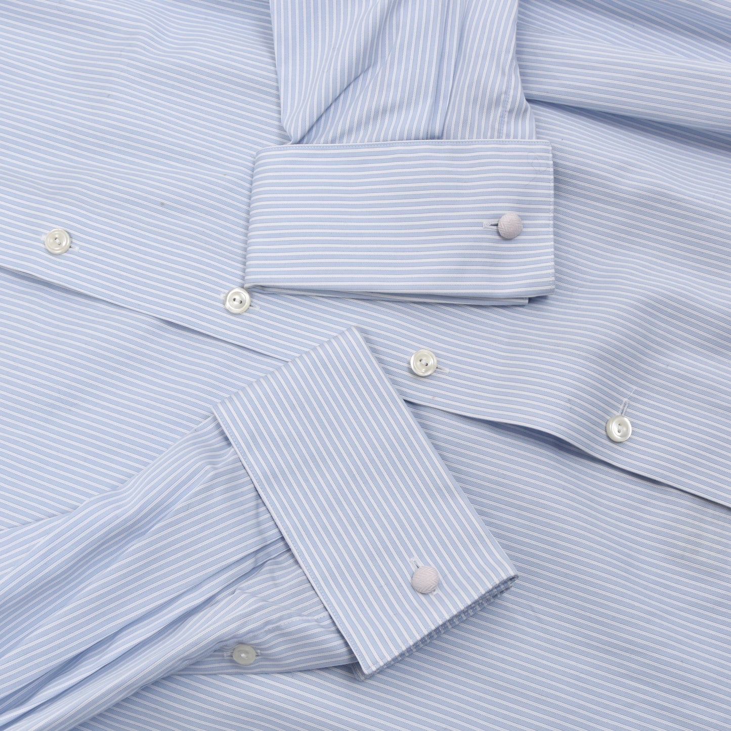 Eton Contemporary Striped Shirt Size 41/16 - Blue & White