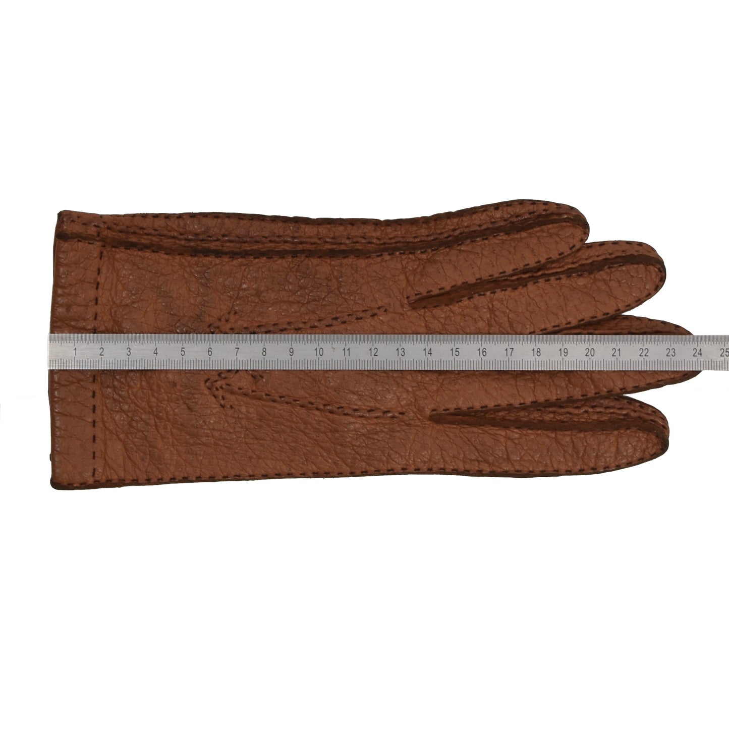 Unlined Peccary Gloves  - Rust Brown