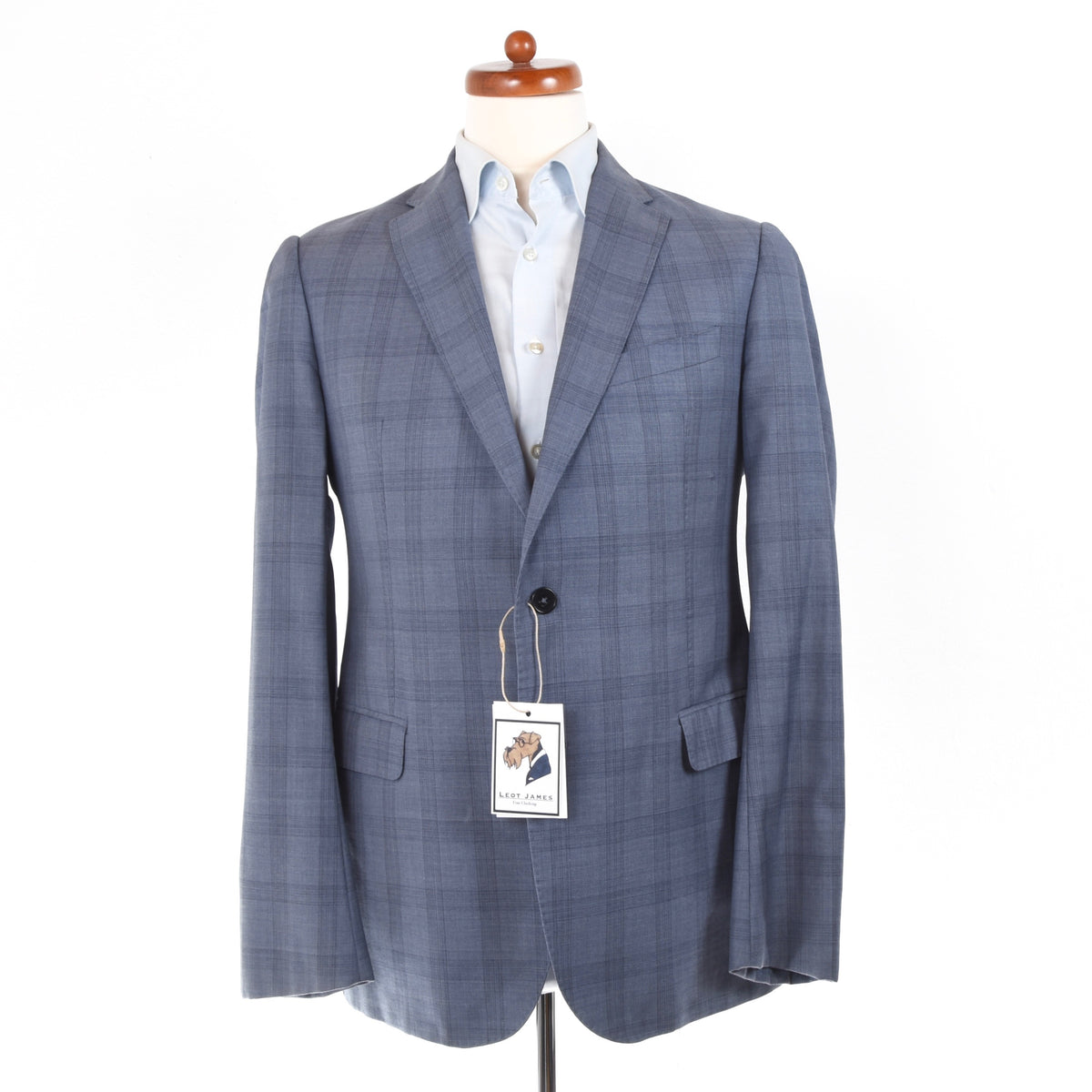 Armani Collezioni Wool Jacket Chest ca. 52cm - Blue Plaid