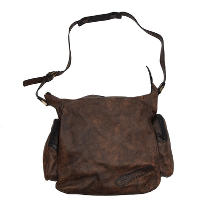 Jean Weipert Traveller Set of 2 Leather Bags - Brown