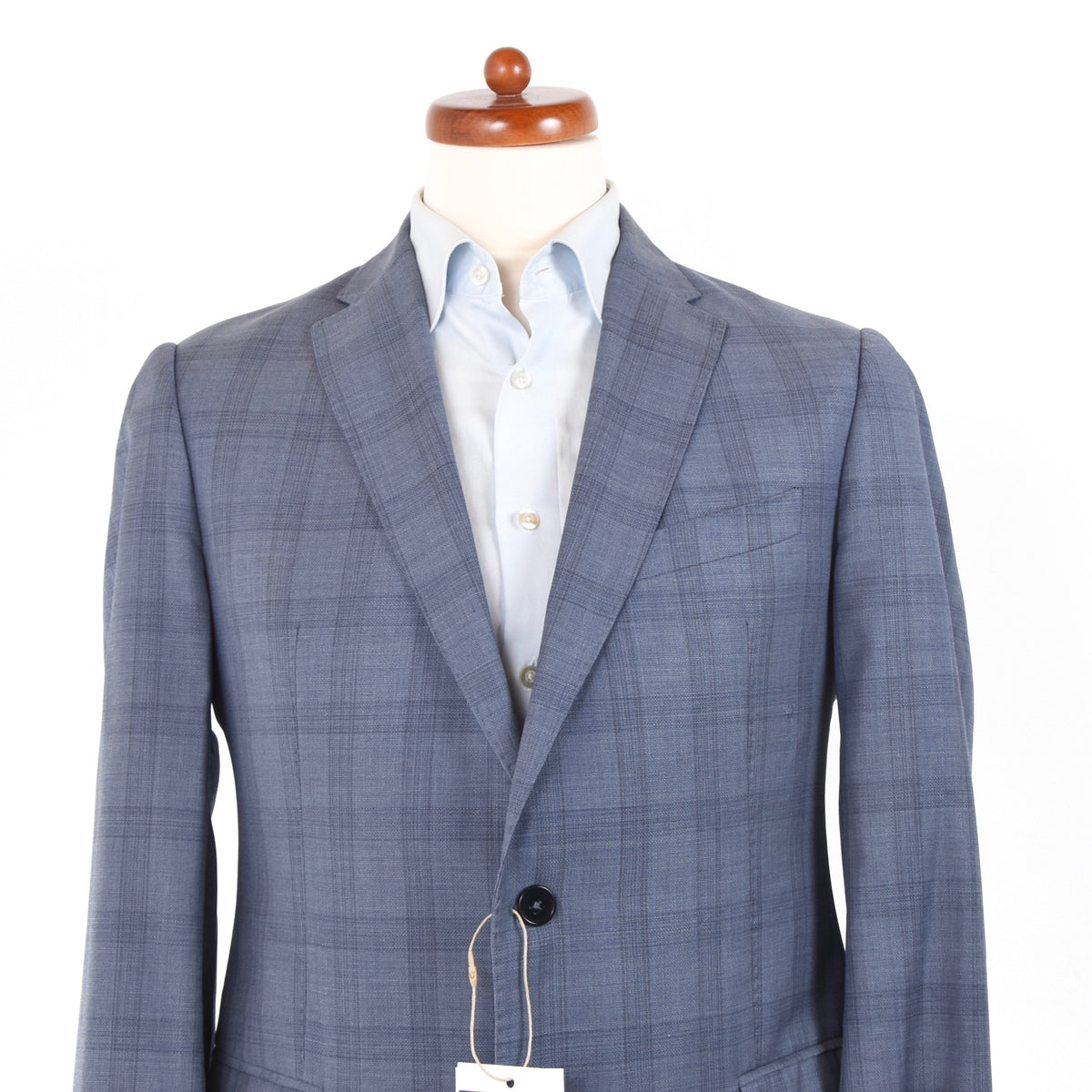 Armani Collezioni Wool Jacket Chest ca. 52cm - Blue Plaid