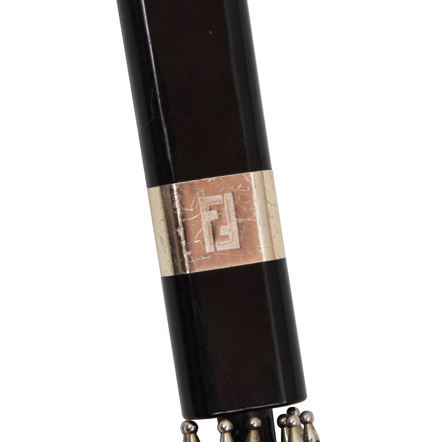 Vintage Fendi Parfums Umbrella - Black & Gold