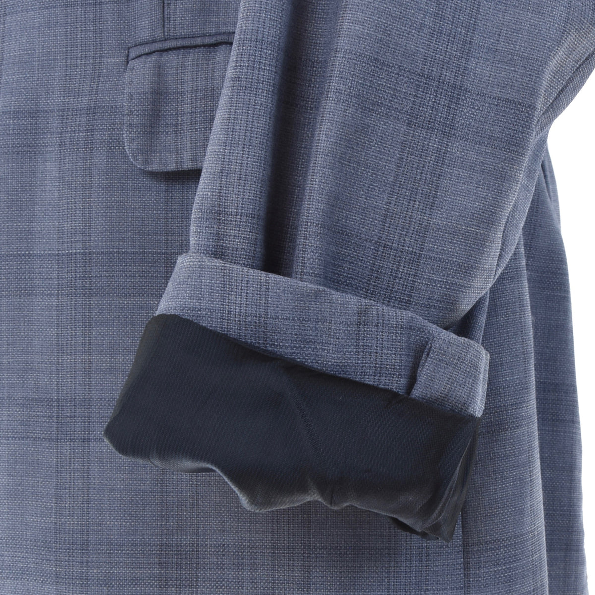 Armani Collezioni Wool Jacket Chest ca. 52cm - Blue Plaid