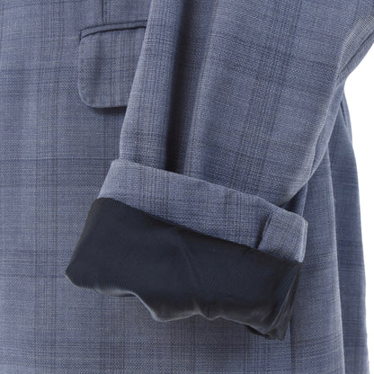 Armani Collezioni Wool Jacket Chest ca. 52cm - Blue Plaid
