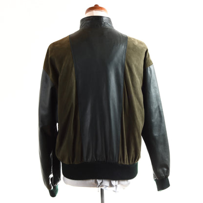 Sulka NYC Leather Jacket Size 52 - Green