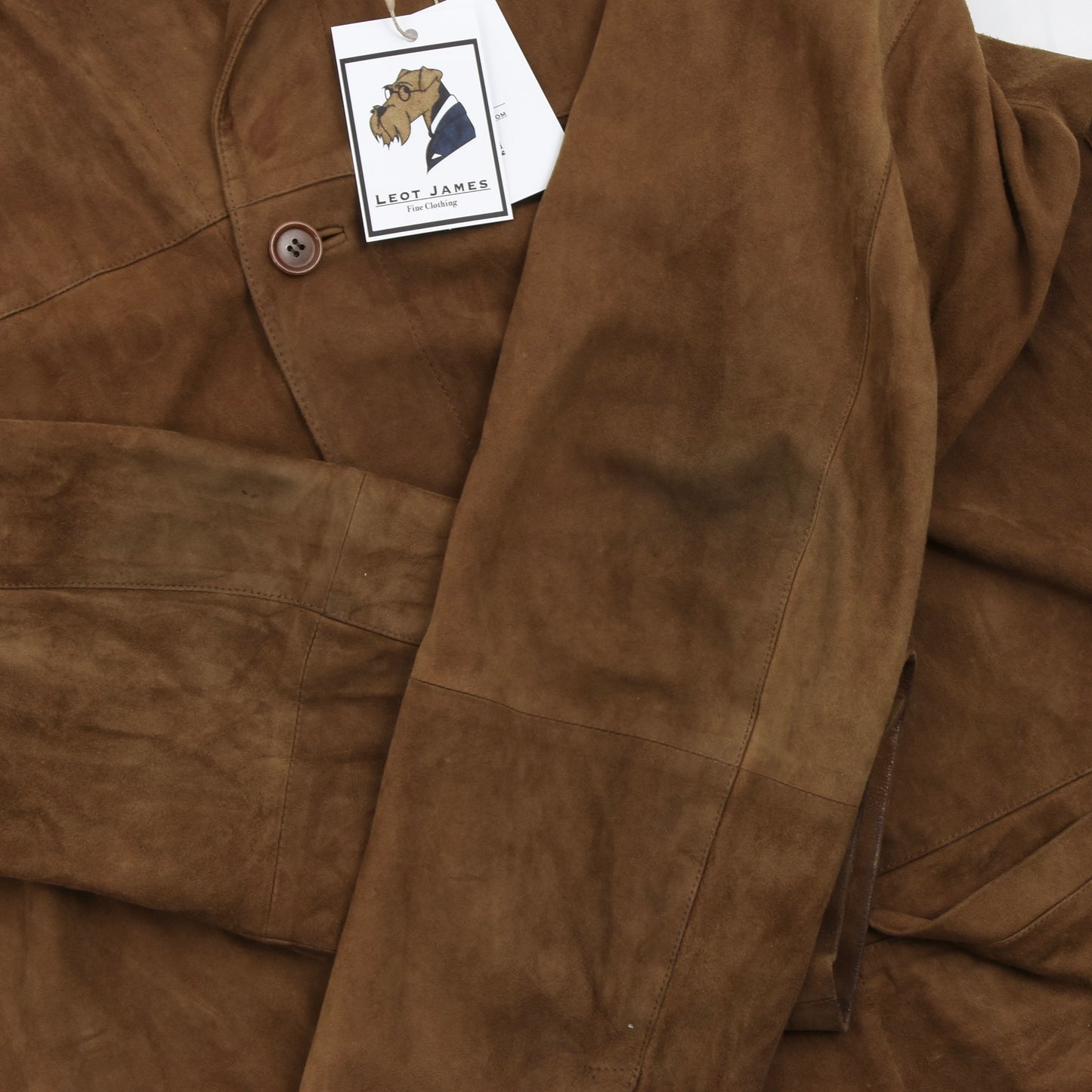 Gallotti Leather Shirt-Jacket Size 52 - Brown