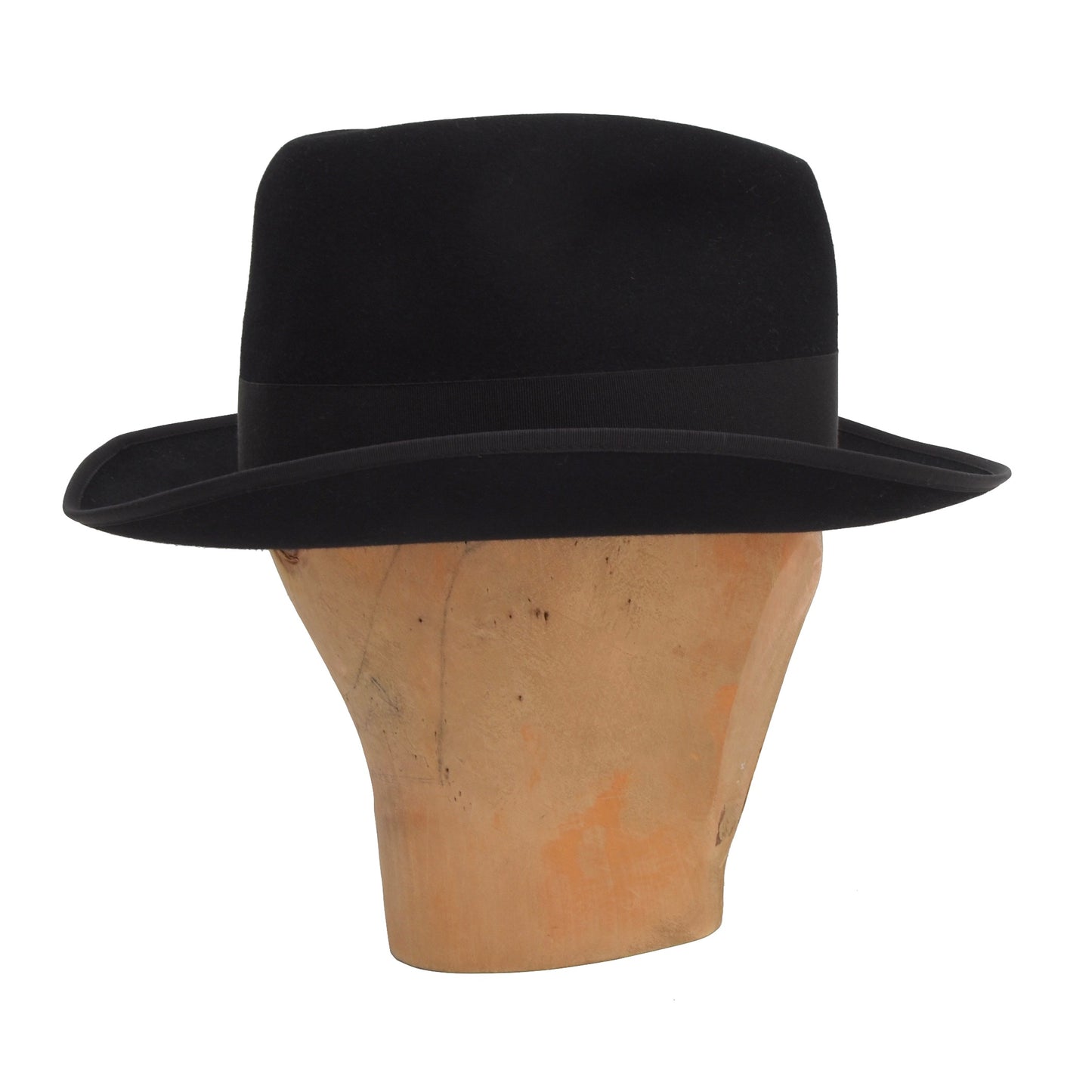 Dermotta Wien Vintage Fedora Hut Größe 56 - Schwarz