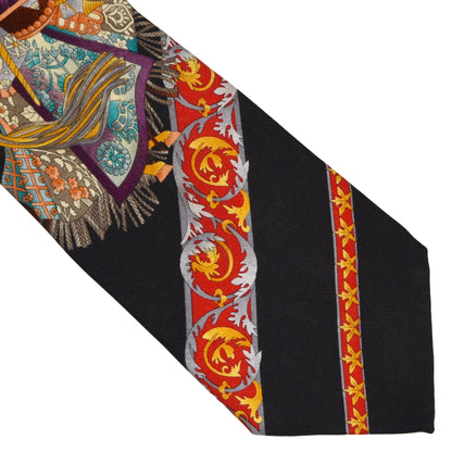 Leonard Paris Silk Tie D. C69280 - Black