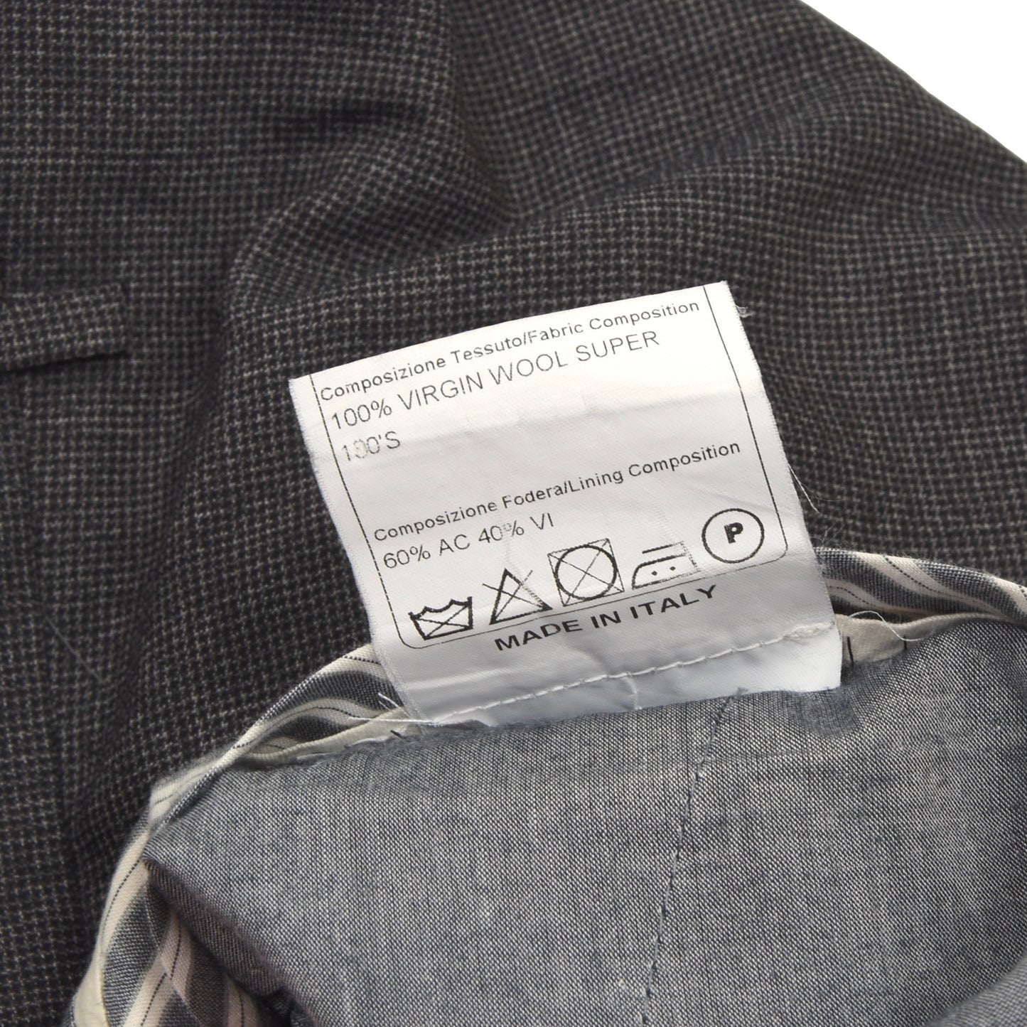 Tagliatore Super 130s Wool Suit Size 54