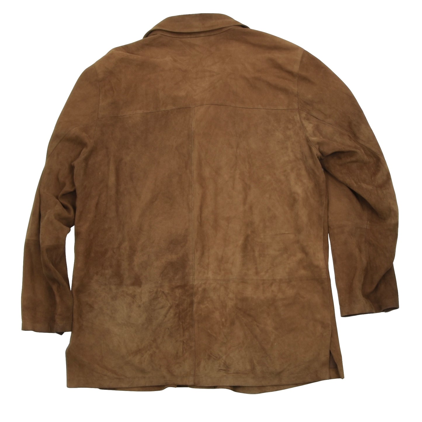 Gallotti Leather Shirt-Jacket Size 52 - Brown