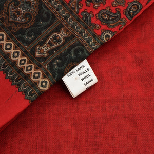 Paisley-Kleiderschal aus Wolle - Rot