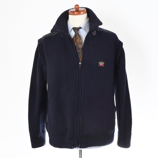 Paul &amp; Shark Yachting Wollstrickjacke Größe M - Navy